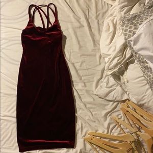 Velvet Red Dress